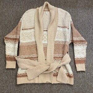 Free People Women's Cozy Cabin Cardigan Long Sleeve Cream XSmall